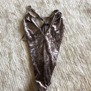Lulus velvet bodysuit